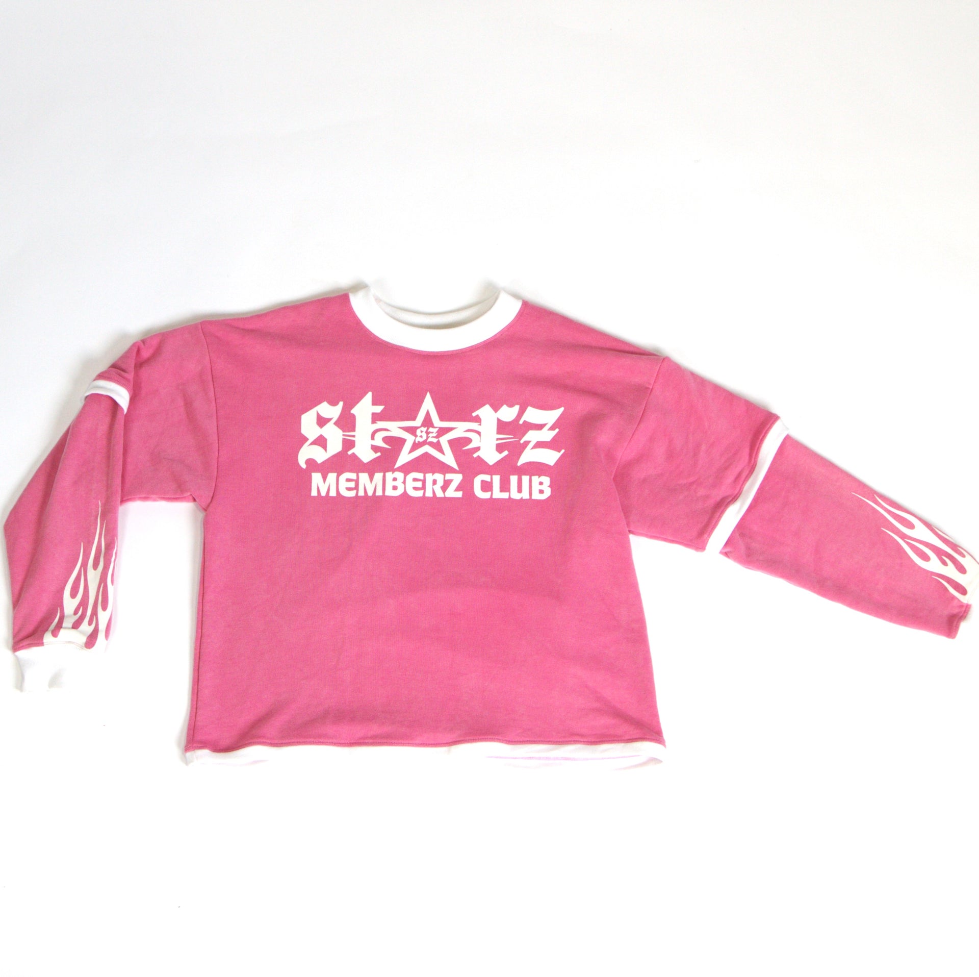 .Cosmic Pink Double Layered Long Sleeve