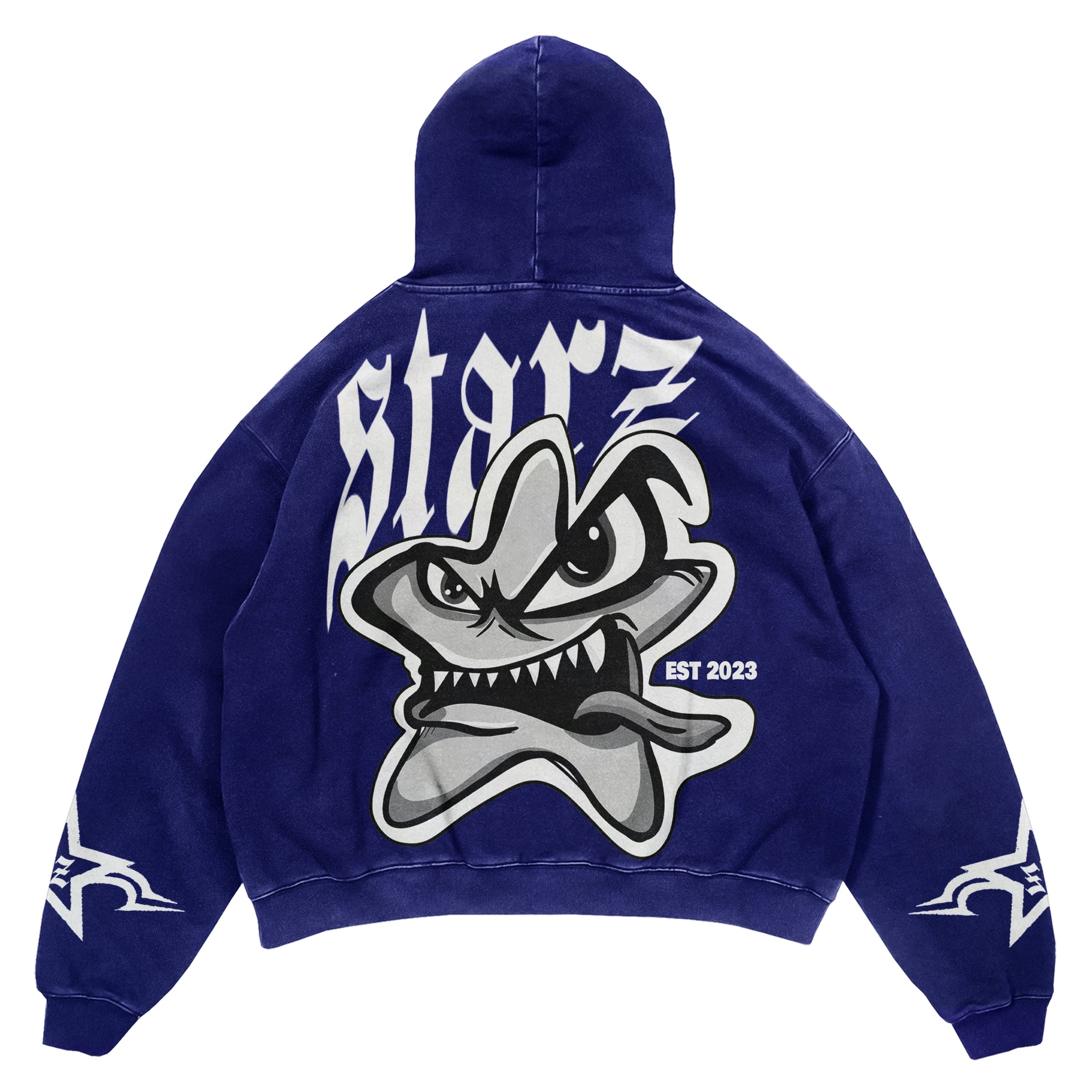 “Essential” Blue Washed Hoodie
