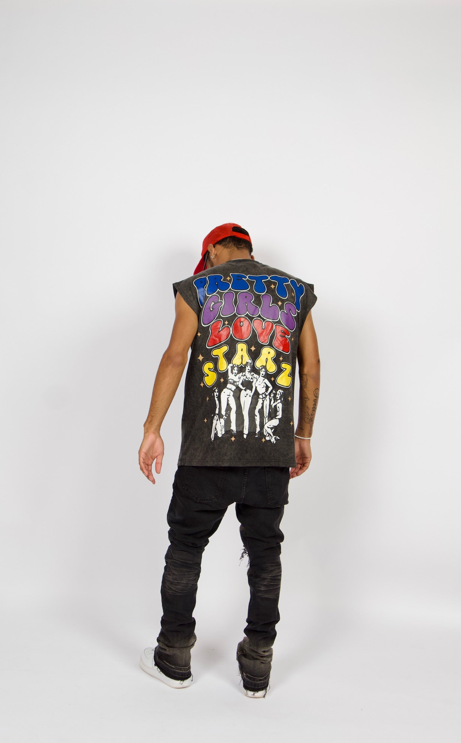 Dark Grey “What The” Cut-Off